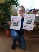 Krajské kolo olympiády v německém jazyce. Velký úspěch Kateřiny Blažkové z 9. B. 1