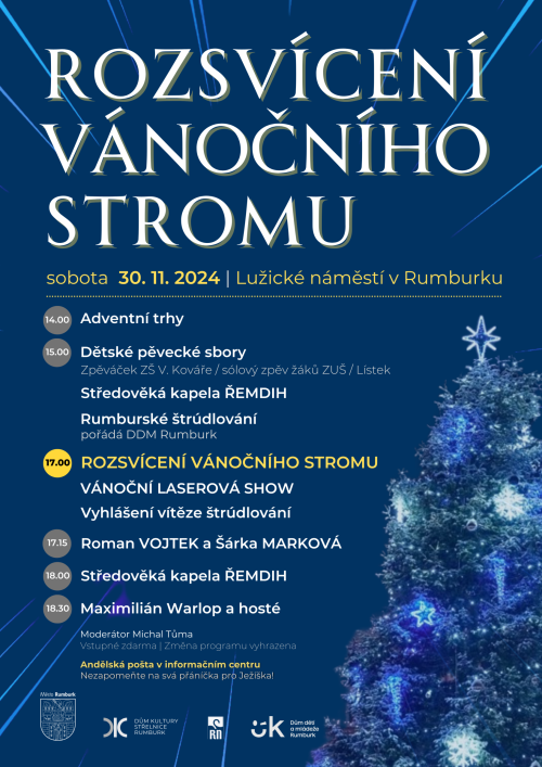 Rozsvícení Vánočního stromu 2024